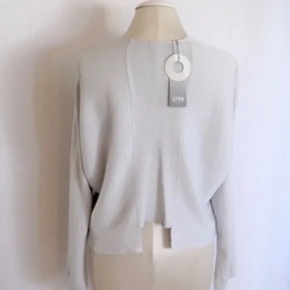 Crea Concept Open Front Ribbed Cardigan - Picture 2 of 8